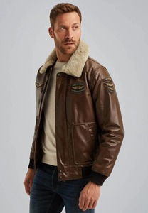 <b>Mens</b> Dark Brown Genuine <b>Leather</b> <b>Jacket</b> Premium Casual Biker Style <b>Jacket</b> - Product Image 3