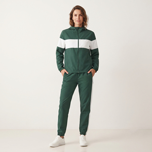 Conjunto de Chaqueta Cortavientos de Verano para Mujer, Conjunto de Chaqueta Cortavientos con Capucha y Manga Larga, Traje Impermeable para Mujer - Product Image 1