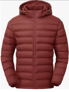 Veste d'hiver matelassée légère pour homme, coupe-vent, chaude, zippée, décontractée, style doudoune - Product Image 2