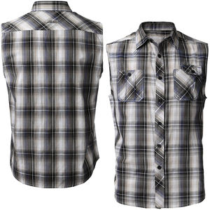 Camiseta sin Mangas de Franela para Hombre, Fabricada en Pakistán, con Cierre de un Botón, Corte Regular, Informal, Primavera, Poliéster/Algodón, Alta Calidad - Product Image 3