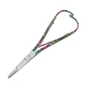 Mitten kelepçe çift bahar Mitten makas/kelepçeleri Fly Fishing Forceps Fly bağlama araçları Mitten makas kelepçeleri Fly balıkçılık araçları