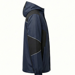 Chaqueta Impermeable con Capucha Unisex Directo de Fábrica, Chaqueta Cortavientos Personalizada con Logotipo para Ropa Urbana - Product Image 4