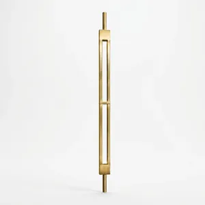 Pied de support décoratif moderne en métal doré avec cadre ouvert géométrique pour tables, armoires, canapés et chaises - Product Image 6