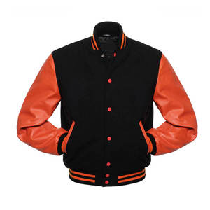 OEM Custom Winter Vintage School College <b>Men's</b> Varisty Jackets Coat Wool Letterman Crop Varsity Jacket <b>Man</b> - Product Image 1