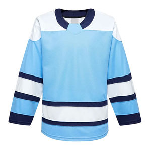 Best Selling Customized Men's <b>Ice</b> Hockey Jersey <b>with</b> OEM Team Name Design Breathable Silk & Polyester Fabric for Hockey <b>Fans</b> - Product Image 1