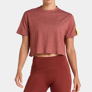 Camiseta Deportiva para Mujer, Elástica, de Color Sólido, Transpirable, 180 g/m², Ligera, Anti-Pilling, Personalizable, en Spandex/Poliéster - Product Image 5