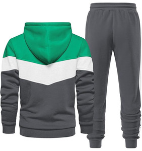 Conjunto Deportivo de Invierno para Hombre, con Capucha, Estilo Vintage, Sólido, de Algodón y Poliéster, Transpirable y Ligero, 2025 - Product Image 4