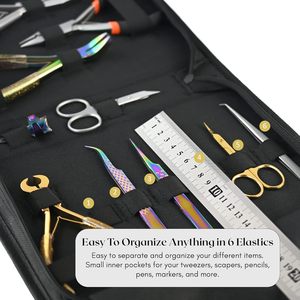 Customized Logo Printed High Quality Durable Stainless Steel Metal Plastic Hair Extension <b>Kit</b> <b>Mini</b> Salon Set Silicone Nylon - Product Image 6