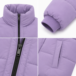Veste matelassée pour homme à marque privée, broderie personnalisée, manteau d'hiver rembourré, col montant, fermeture éclair intégrale, fabricant de vêtements en gros OEM - Product Image 4