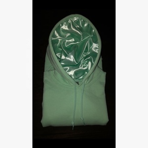 Vente en gros XS-6XL 100% sweat à capuche en molleton de coton doublé de soie impression 3D gaufrée anti-rétrécissement vêtements teints de couleur contrastée avec capuche - Product Image 5