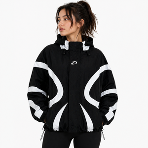 Design Custom Fashion Blank Zipper Waterproof Windproof Nylon <b>Zip</b> <b>up</b> <b>Jackets</b> Polyester Outdoor Nylon Windbreaker <b>Jackets</b> Men's - Product Image 1