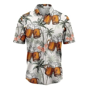 เสื้อยืดชายหาดสำหรับผู้ชาย Ocean Escape เสื้อผ้าสำหรับวันหยุดสไตล์ร่วมสมัย สัมผัสนุ่มสบาย สำหรับการผจญภัยริมชายฝั่ง ความสบายในทุกๆ วัน - Product Image 4