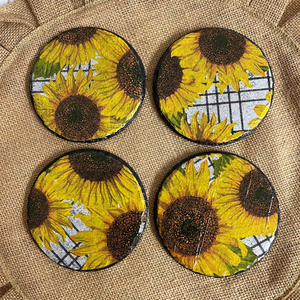 Traditional Design Coasters Indian Handmade Hot Selling Wooden Coaster Set Vintage MDF Coaster Classical Lacquered Coater - Product Image 1