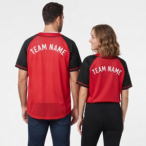 Camiseta de Béisbol Personalizada de Manga Corta, Malla Estampada 100% Poliéster, Camisetas de Béisbol con Botones, Camisetas de Béisbol Personalizadas para Equipos - Product Image 2
