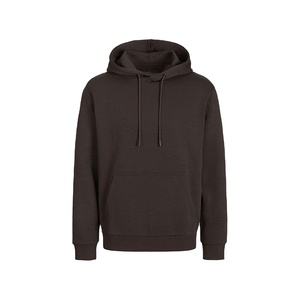 เสื้อฮู้ดดี้ผู้ชายแบบสวมหัว ผ้าฝ้ายฟลีซ 100% ระบายอากาศได้ดี ทรงหลวม ใส่ได้ในฤดูหนาว รับผลิตแบบ OEM ODM - Product Image 1