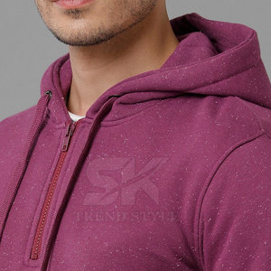 Nouveaux sweats à capuche tendance pour hommes, taille personnalisée, coton, style décontracté, prix bas, sweats à capuche unis à fermeture éclair intégrale pour hommes, en vente en ligne - Product Image 6