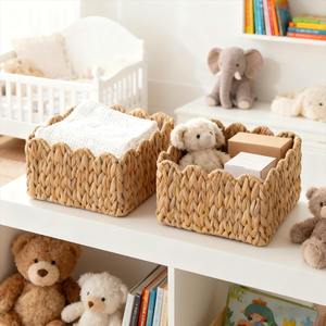 ตะกร้าสานมือสำหรับชั้นวางของ ตะกร้าเก็บของทำมือ ขายส่ง เป็นมิตรกับสิ่งแวดล้อม ผลิตในเวียดนาม - Product Image 4