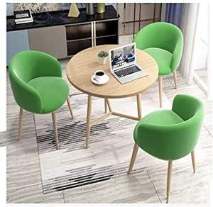 Table de salle à manger de restaurant rapide, style corne d'animal, moderne, commerciale, ronde, élégante, faite à la main - Product Image 5