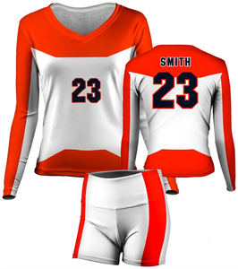 Maillot de volley-ball personnalisé pour femme, manches courtes, numéro 27 imprimé, noir, vert, blanc, coupe athlétique, anti-humidité, devant - Product Image 2