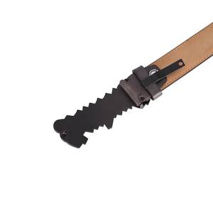 Ceinture en cuir de vachette véritable de qualité supérieure pour homme, décontractée, longueur réglable, boucle en acier, écologique, durable et robuste - Product Image 5