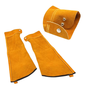 Mangas de Soldadura de Cuero Premium al por Mayor, Personalizables OEM ODM, Resistentes al Calor, Ropa de Trabajo de Seguridad, Protección para Brazos - Product Image 1