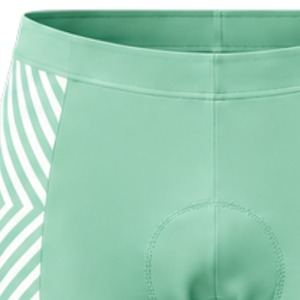 Mint Green White <b>Padded</b> <b>Cycling</b> <b>Shorts</b> Custom Stretch Breathable Quick Dry Bicycle Road Bike Racing Training Performance Wear - Product Image 5