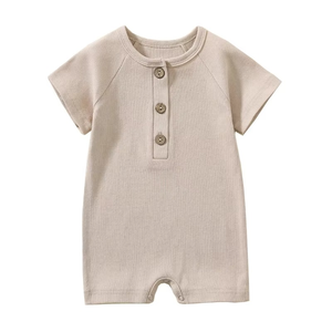 Combinaison courte à manches courtes pour enfants, 0-24 mois, combinaison douce pour bébé, vêtements pour nouveau-né, une pièce - Product Image 6