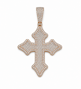 Pendentif Lettre Hip Hop Luxe Plaqué Or Rose en Argent Massif 925 avec Moissanite VVS de 2,5 Pouces Personnalisé pour Unisexe - Product Image 2