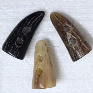 Broche de Hueso de Cuerno Premium con 2 Agujeros para Manualidades y Joyería, Duradero - Product Image 6