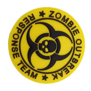 Parches de PVC con diseño y formas personalizados para ropa, logotipos y insignias de goma de alta calidad, parches de PVC suave de tela de sarga. - Product Image 3