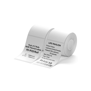 Premium Strong Bond White Adhesive <b>Sticker</b> Labels <b>Secure</b> Packaging For Coffee Wine Shipping Custom Thermal Waterproof Heat Bulk - Product Image 6