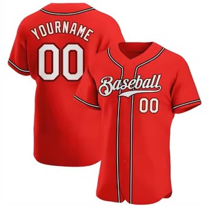 Nouveau design, logo personnalisé, sublimation, broderie en twill, 100% polyester, jersey de baseball à rayures pour homme, séchage rapide, blanc - Product Image 2