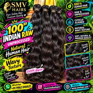 Extensiones de Cabello REMI HAIR, Cabello Natural del Sur de la India, 100% Cabello Humano Remy Indio Rizado Natural, Sin Desprendimiento ni Enredos, 200g - Product Image 6