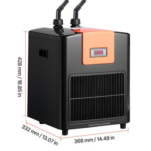 Quiet 92-Gallon <b>Aquarium</b> <b>Chiller</b> 1/4 HP Water <b>Chiller</b> for Hydroponics Fast Cooling for Fish Tank Axolotl Coral Reef - Product Image 5