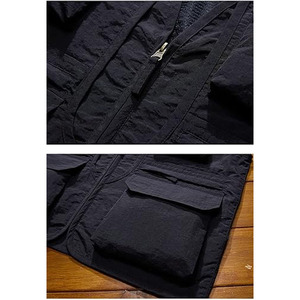 Latest Men OEM Design Multiple Pockets Black Sleeveless <b>Utility</b> Cargo <b>Vests</b> for Sale Men Breathable Work Wear Mesh <b>Vests</b> - Product Image 4