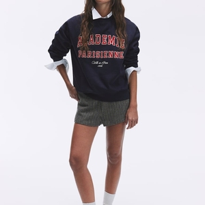 Service OEM, couleur personnalisée, col rond uni personnalisé pour femmes - Product Image 1