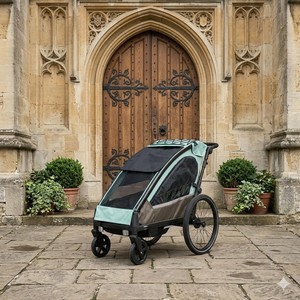 KS-200 Beach Cargo Trailer Family Adventures Aluminum Alloy Camping Kids Baby Stroller Single Seat Independent Suspension - Product Image 2