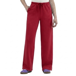 Pantalones Anchos de Forro Polar Rosa para Mujer, Cintura Media, Corte Regular, Largos, con Cordón, Color Sólido, Estilo Veraniego, Desgastados - Product Image 4