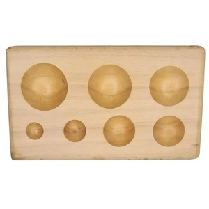 Bloc de façonnage et de bombage en bois dur de forme ronde pour bijoux, outil de façonnage à 7 cavités de différentes tailles - Product Image 4