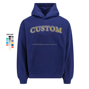 Streetwear Sweats à capuche vierges logo personnalisé pour homme Sweats à capuche sans ficelle polaire Poids lourd Logo personnalisé Hoodies - Product Image 2