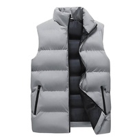 Gilet matelassé unisexe ultra-léger en polyester, pliable, col montant, motif dessin animé personnalisé, réversible, pour l'hiver et les activités de plein air