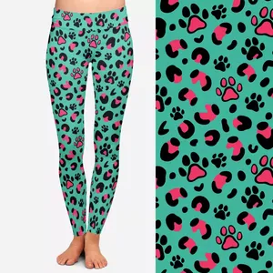 Leggings de Yoga para Mujer de Primera Calidad, Personalizables, Sólidos, de Cintura Media, Spandex/Nylon, Efecto Push-Up, Suaves, Cómodos y Transpirables - Product Image 2