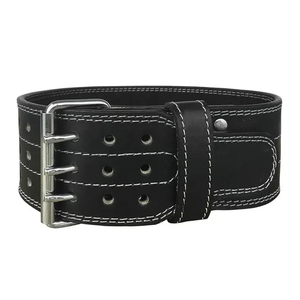 Cinturón de Gimnasio para Adultos de Doble Hebilla, de Cuero Sintético, para Levantamiento de Pesas, Fitness, Soporte Lumbar para Entrenamiento con Pesas - Product Image 1