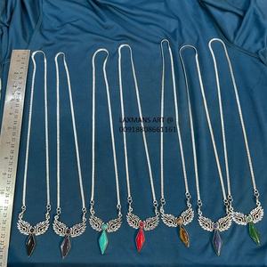 Pendentif de mode en pierre en gros de l'inde pendentif en pierre pendentifs de mode breloques en pierre breloques de mode pendentifs chakra indien - Product Image 2