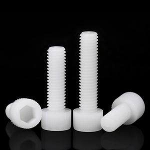 Nylon Insulated White Cylindrical Head <b>Socket</b> Head Cap <b>Screws</b> (M3-M12mm) - Product Image 3