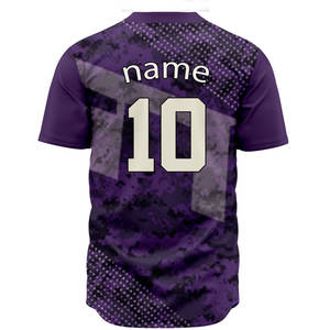 Uniforme Deportivo al por Mayor para Hombre, Jersey de Béisbol Sublimado de Manga Corta, Jersey de Softbol de Secado Rápido, Jersey Deportivo con Logotipo Personalizado - Product Image 2