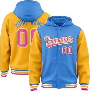 Blouson d'hiver confortable pour homme, style Letterman, col montant en peau de mouton, logo frontal, coupe-vent, haute qualité, écologique, prix raisonnable - Product Image 1