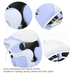 Protège-têtes de boxe en cuir réglables, haute qualité, absorbant les chocs, équipement d'entraînement pour le sparring, le kickboxing et les arts martiaux - Product Image 4