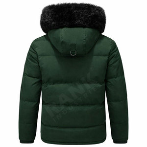 Veste matelassée pour homme en matériau durable avec des couches chaudes offrant un ajustement confortable, idéale pour l'hiver - Product Image 2