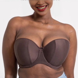 <span class=keywords><strong>Reggiseno</strong></span> da balcone senza spalline imbottito con cinghie regolabili rimovibili cablate taglie forti da donna di vendita calda di fabbrica - Product Image 1